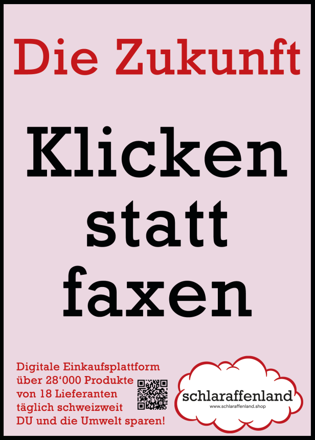 Inserat Klicken statt faxen